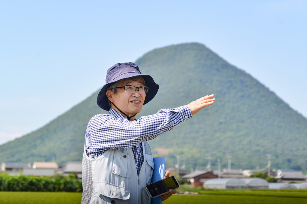 NHKブラタモリでもおなじみ、地質・地形や防災の専門家、香川大学 長谷川 修一先生にご案内いただきました。